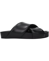 Jil Sander - Leather Slippers - Lyst
