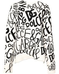 Dolce & Gabbana - Logo Knit Sweater - Lyst