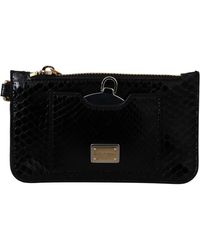 Dolce & Gabbana - Leather Coin Purse Wristlet Mirror Agnese Wallet - Lyst