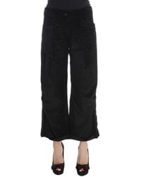 Ermanno Scervino - Velvet Cotton Capri Bootcut Pants - Lyst