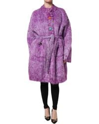 Dolce & Gabbana - Button Embellished Trench Coat Jacket - Lyst