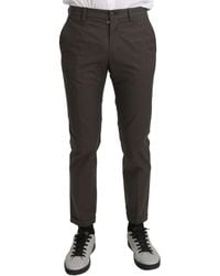 Dolce & Gabbana - Casual Trouser 100% Cotton Pants - Lyst