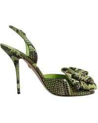 Dolce & Gabbana - Python Leather Heels Sandals Shoes - Lyst