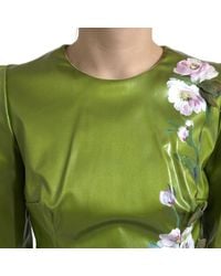 Dolce & Gabbana - Floral Embellished Sheath Midi Dress - Lyst