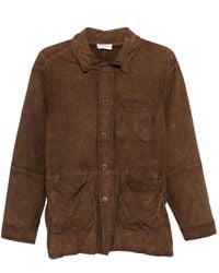 P.A.R.O.S.H. - Suede Leather Jacket - Lyst