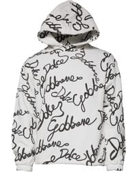 Dolce & Gabbana - Signature Print Hoodie - Lyst