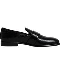 Dolce & Gabbana - Exotic Leather Dg Logo Loafers Formal Dress Shoes - Lyst