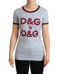 Dolce & Gabbana - Elegant Crewneck Cotton Tee - Lyst