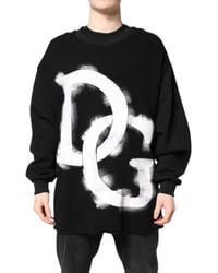 Dolce & Gabbana - Dg Logo Knit Sweater - Lyst