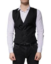 Dolce & Gabbana - Wool Formal Dress Waistcoat Vest - Lyst