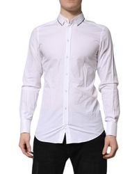 Dolce & Gabbana - Cotton Long Sleeves Formal Shirt - Lyst