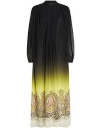 Etro - Printed Silk Dress - Lyst