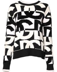 Dolce & Gabbana - Geometric Pattern Knit Sweater - Lyst