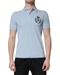 Dolce & Gabbana - Embroidered Polo Shirt - Lyst