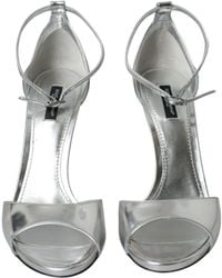 Dolce & Gabbana - Keira Leather Heels Sandals Shoes - Lyst