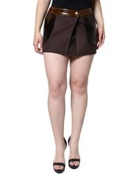 Dolce & Gabbana - Virgin Wool Mid Waist A-Line Mini Skirt - Lyst