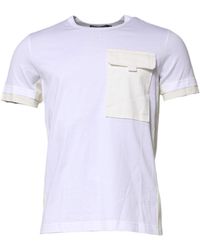 Dolce & Gabbana - Cotton Pocket Short Sleeves T-Shirt - Lyst