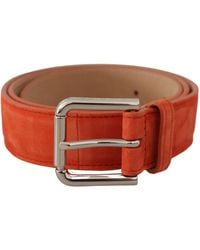 Dolce & Gabbana - Elegant Suede Leather Belt - Lyst