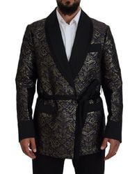 Dolce & Gabbana - Baroque Jacquard Wrap Jacket - Lyst