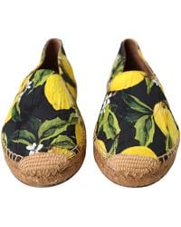 Dolce & Gabbana - Lemon Slip On Espadrilles Shoes - Lyst
