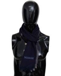 Missoni - Striped Wool Wrap Fringes Scarf - Lyst