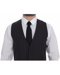 Dolce & Gabbana - Pinstripe Vest Formal Style - Lyst