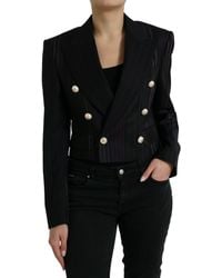 Dolce & Gabbana - Striped Sicilia Double Breasted Jacket - Lyst
