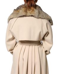 Dolce & Gabbana - Fur Shoulder Collar Neck Wrap Scarf - Lyst
