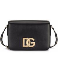 Dolce & Gabbana Dolce E Gabbana Leather Shoulder Bag - Black