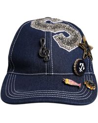 Dolce & Gabbana - Crystal Embellishment Baseball Cap - Lyst