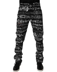 Dolce & Gabbana - Graffiti Jeans - Lyst