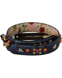 Dolce & Gabbana - Elegant Python Leather Bag Strap - Lyst