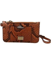 Dolce & Gabbana - Leather Coin Purse Wristlet Mirror Agnese Wallet - Lyst