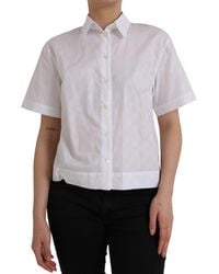 Dolce & Gabbana - Collared Short Sleeve Polo Shirt Top - Lyst