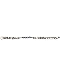 Dolce & Gabbana - Tone Chain Lobster Clasp Logo Pearls Bracelet-Tone Metal - Lyst