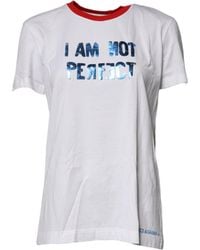 Dolce & Gabbana - Graphic Print Cotton Crew Neck T-Shirt - Lyst