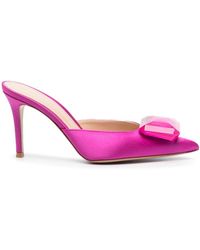 Gianvito Rossi - Satin Slingback Pumps - Lyst