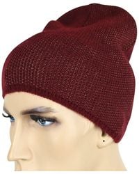 Gucci - Wool Cashmere Cotton Medium Knit Beanie Hat With Logo - Lyst