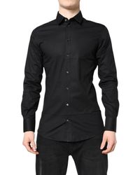 Dolce & Gabbana - Cotton Long Sleeves Dress Shirt - Lyst