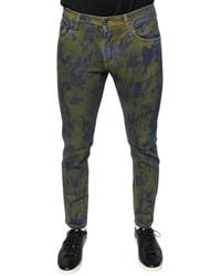 Dolce & Gabbana - Cotton Dye Slim Fit Denim Jeans - Lyst