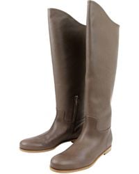 Bottega Veneta - Leather Tall Boots - Lyst