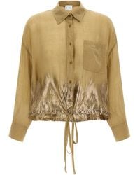 Nude - Linen Blend Shirt Tencel Shirt, Blouse - Lyst
