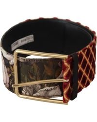 Dolce & Gabbana - Engraved Logo Leather Belt - Lyst