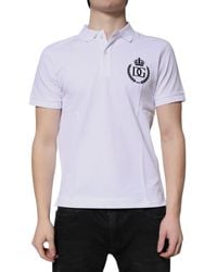 Dolce & Gabbana - Short Sleeve Polo Shirt - Lyst