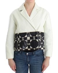 Andrea Pompilio - Cropped Leather Jacket - Lyst
