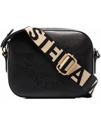 Stella McCartney Mini Stella Logo Crossbody Bag - Black