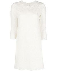 Ermanno Scervino - Wool Blend Short Dress - Lyst