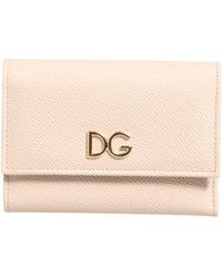 Dolce & Gabbana - Light Calf Leather Dg Logo French Flap Wallet - Lyst