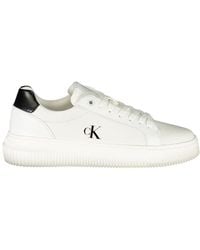 Calvin Klein - Bianco Polyurethane Sneaker - Lyst