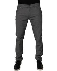 Dolce & Gabbana - Slimfit Cotton Stretch Jeans - Lyst